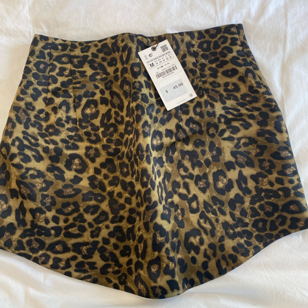 Zara Leopard Mini Skirt